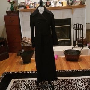 Giorgio  Armani black 100% virgin Lama coat size 2